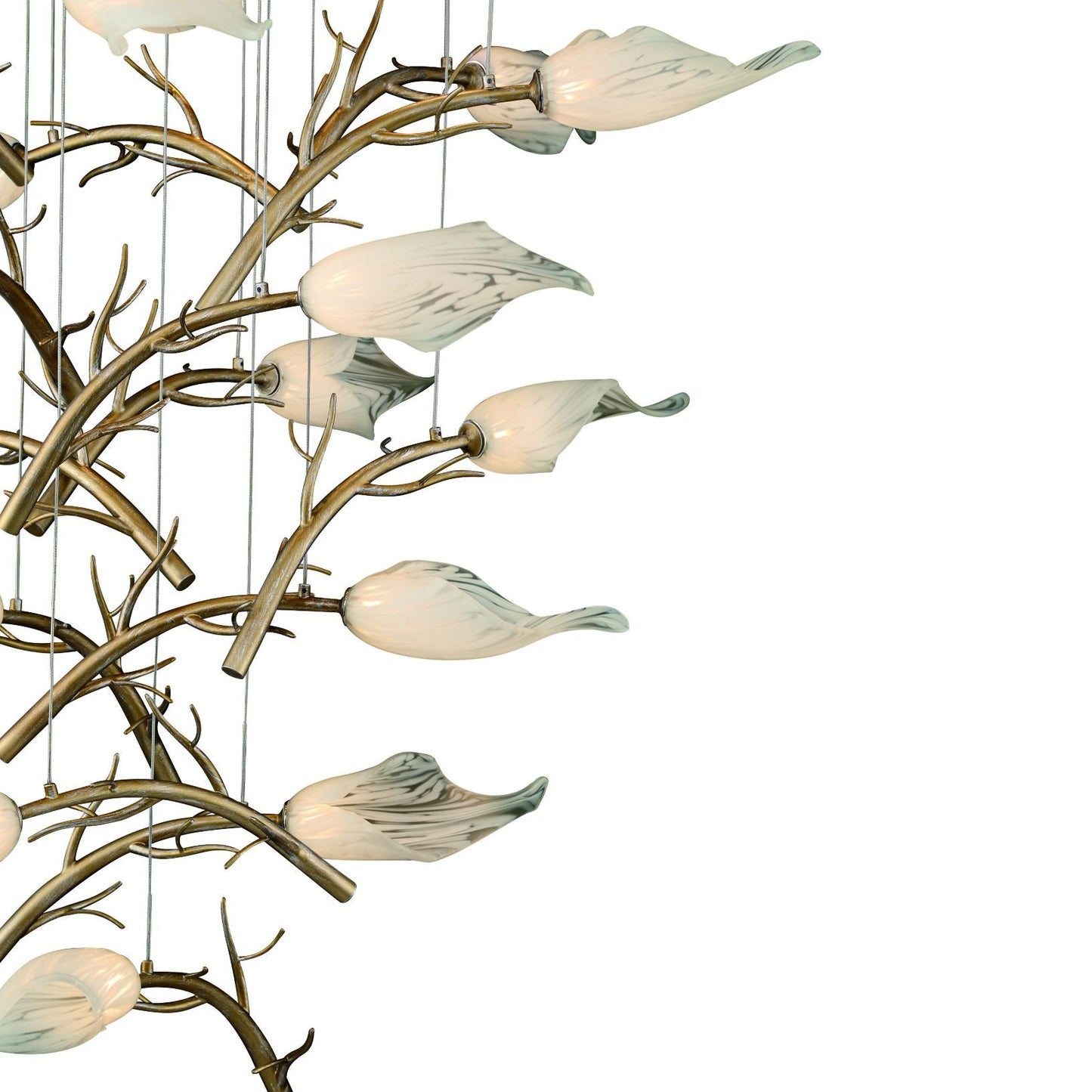 Eurofase Matera 32" Wide Gold 15-Light LED Chandelier
