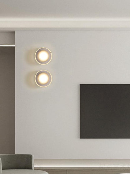 Luno Ribbed Glass Wall Light