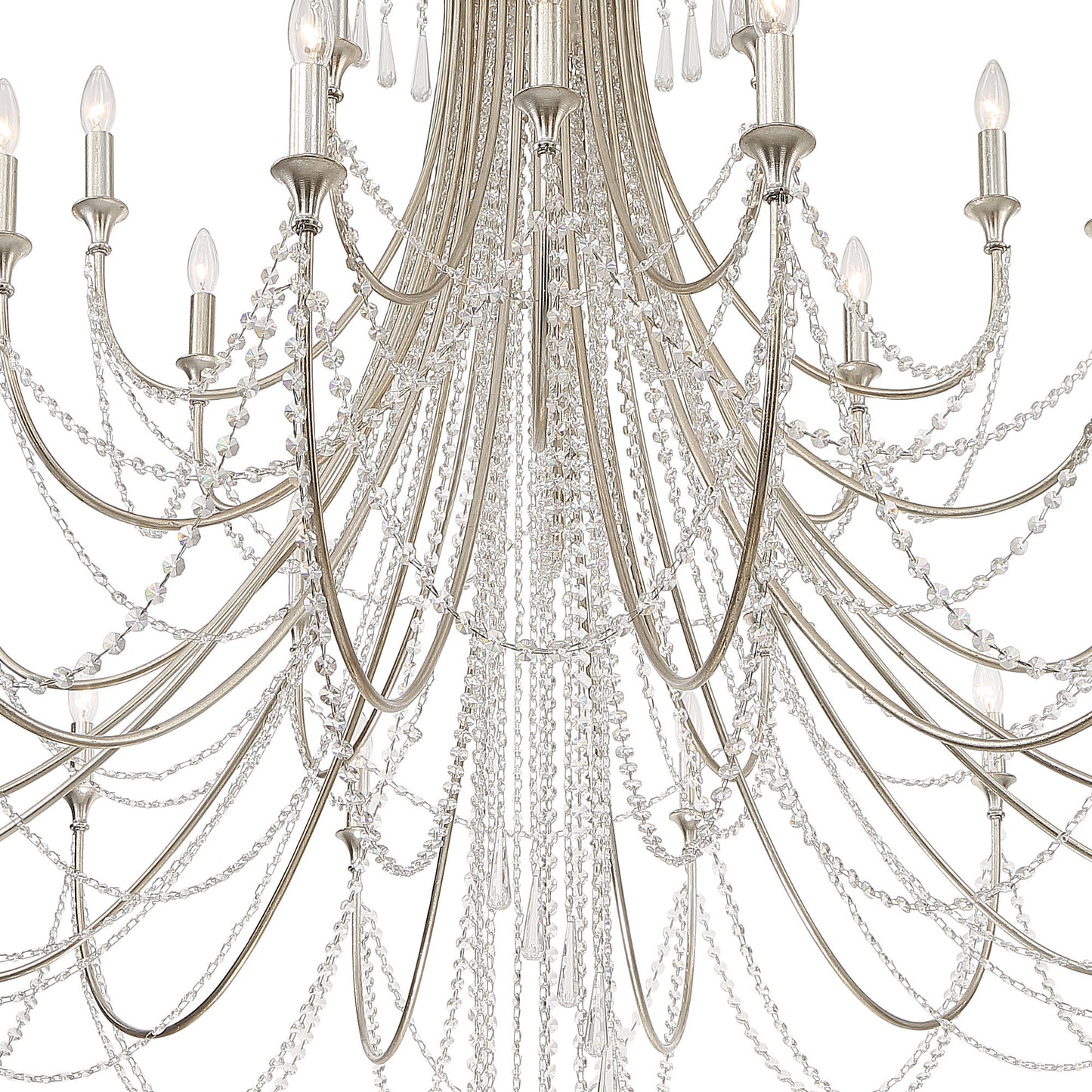 Crystorama Lighting Group ARC-1929-CL-MWP Arcadia 28 Light 61"W - Antique GoldBy Crystorama Lighting