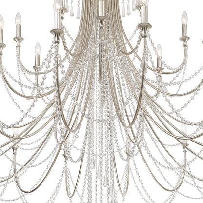 Crystorama Lighting Group ARC-1929-CL-MWP Arcadia 28 Light 61"W - Antique GoldBy Crystorama Lighting