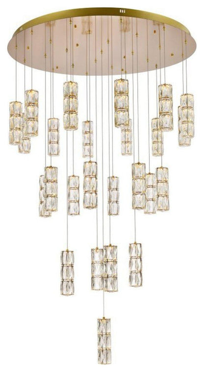 Polaris 25 Light Chandelier, GoldBy Elegant Furniture & Lighting