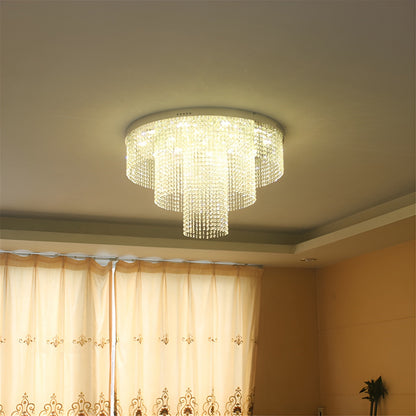 Accumoli | Modern Crystal LED Ceiling Lamp, Dia31.4xh18.8", Warm LightBy Miron Demid LLC