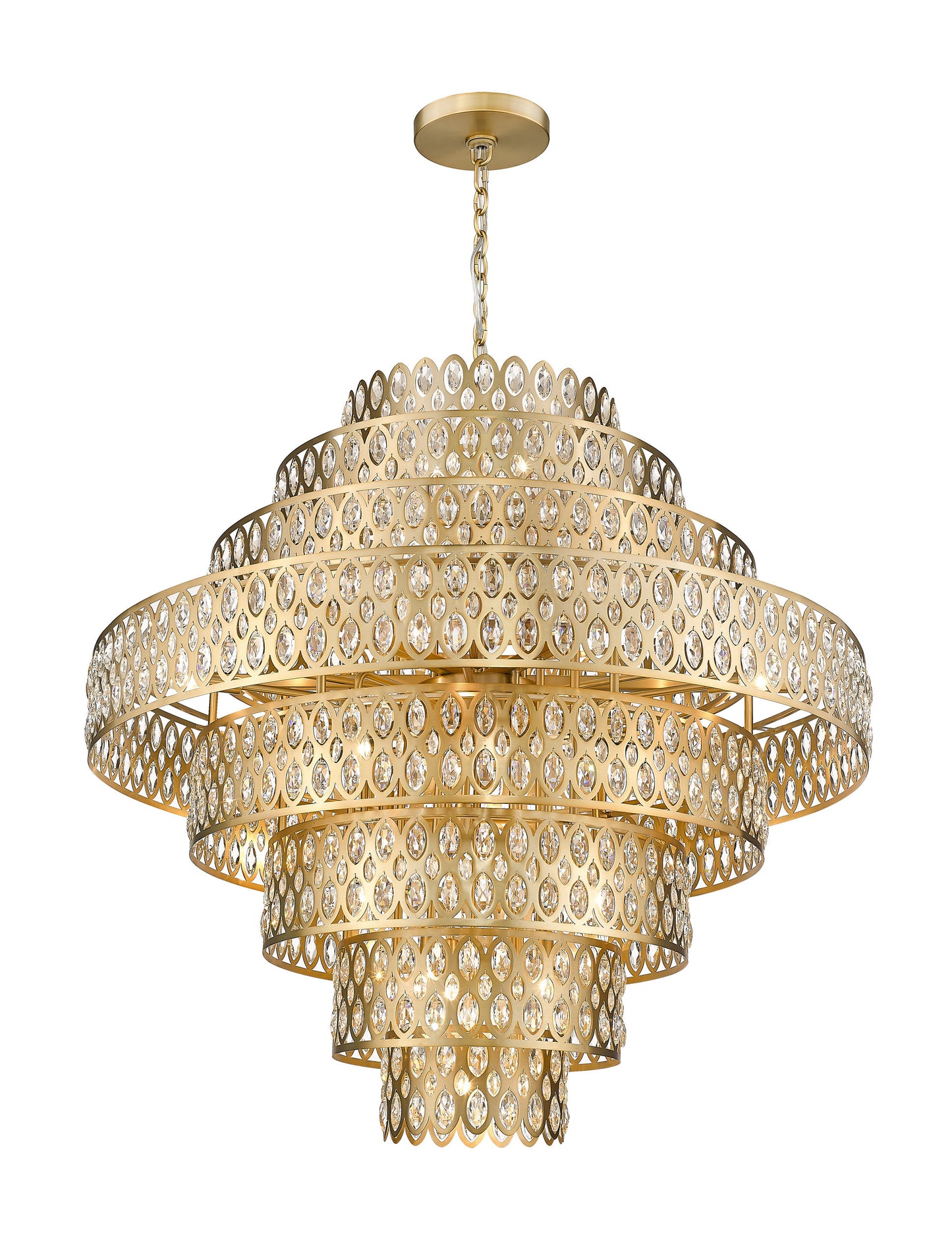 Dealey 25 Light Pendant Lighting, Heirloom BrassBy Z-LIte