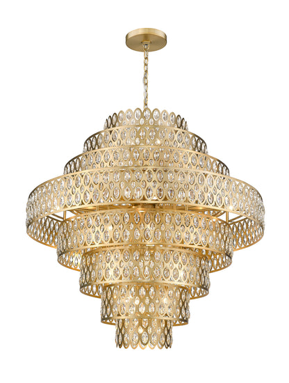 Dealey 25 Light Pendant Lighting, Heirloom BrassBy Z-LIte