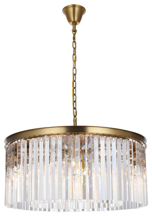 Elegant Lighting Sydney 31.5" Round Crystal ChandelierBy Elegant Furniture & Lighting