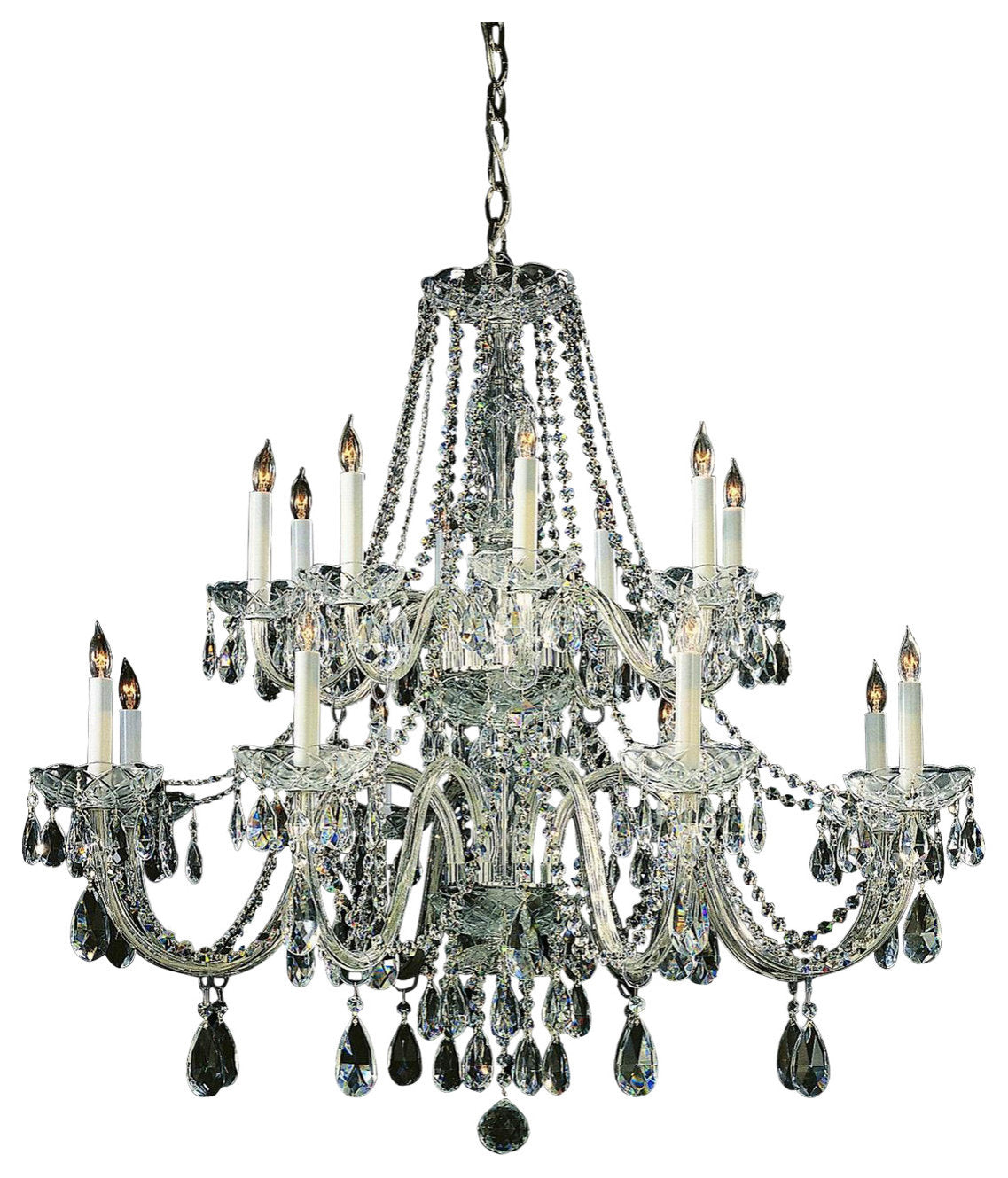 Crystorama 1139CHCLMWP 16 Light Chandelier Traditional CrystalBy Crystorama Lighting