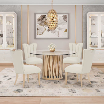 Pendant 14-Light Oval Crystal Chandelier - GoldBy Michael Amini