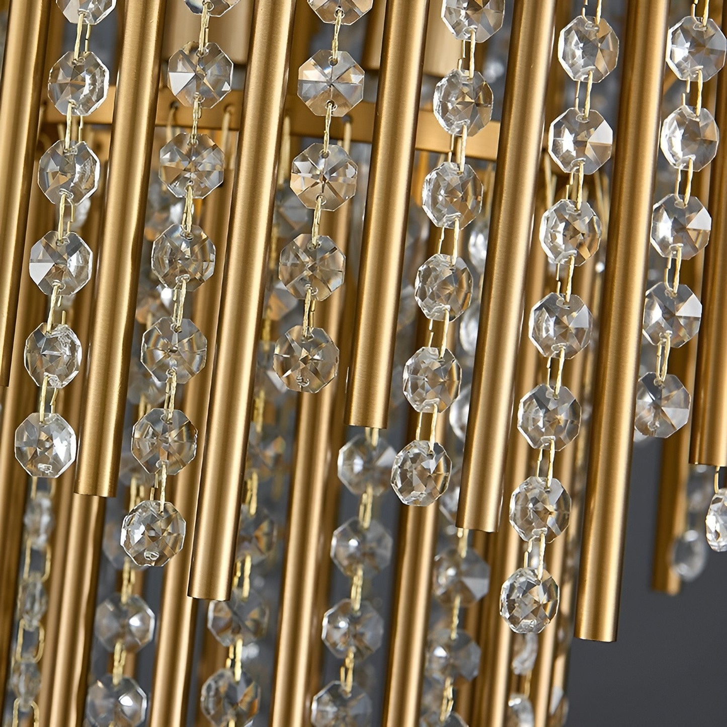 Antibes | Luxury Gold Chandelier With Crystal Balls, Warm Light, DimmableBy Miron Demid LLC