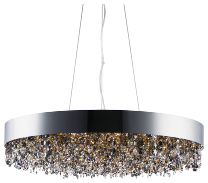 Maxim 39657MSK Mystic 30"W LED Crystal Drum Chandelier - Polished ChromeBy Maxim Lighting International