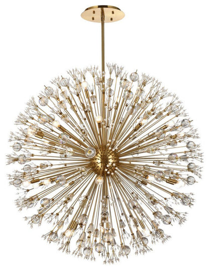 Elegant Lighting 2500D50 Vera 34 Light 50"W Crystal Sputnik - ChromeBy Elegant Furniture & Lighting