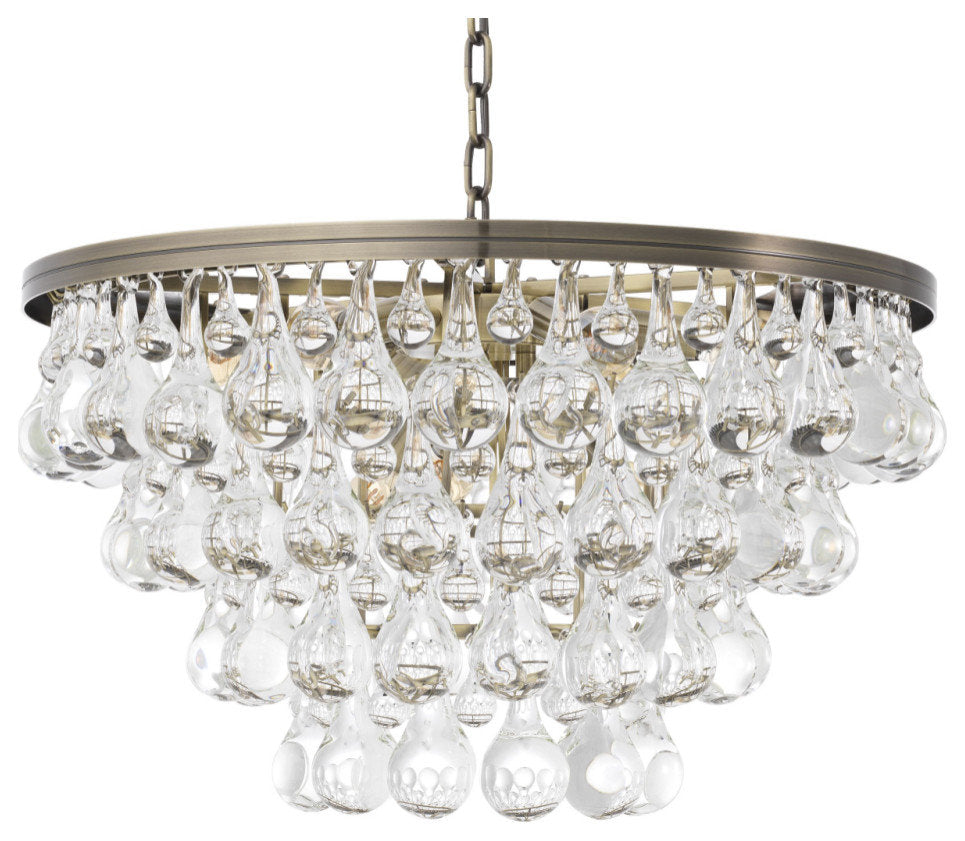 Brass Glass Drop Chandelier | Eichholtz BolzanoBy OROA - Furniture