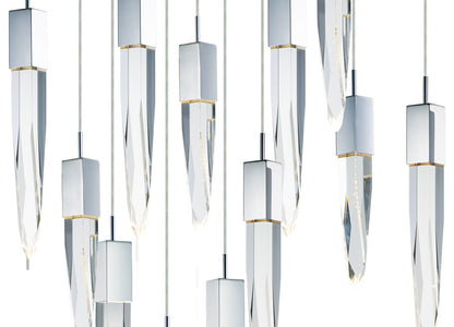 ET2 E31248-20 Quartz 12 Light 39"W LED Linear Pendant - Polished ChromeBy ET2 Contemporary Lighting
