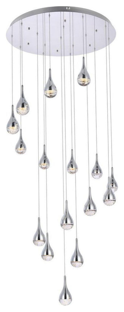 Amherst 16 Light Chandelier, ChromeBy Elegant Furniture & Lighting