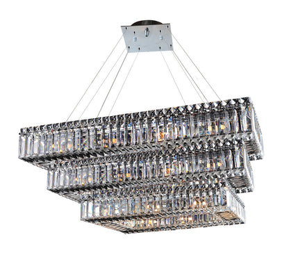 Baguette 34-Light Modern Large Pendant by AllegriBy Allegri Crystal by Kalco Lighting
