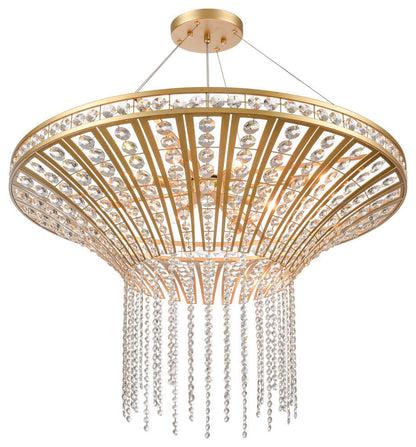 Fantania 36'' Wide 8-Light Chandelier Champagne GoldBy ELK Group International