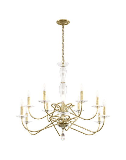 Schonbek Vx1012N-44H 12 Light Crystal Chandelier, Heirloom SilverBy Schonbek
