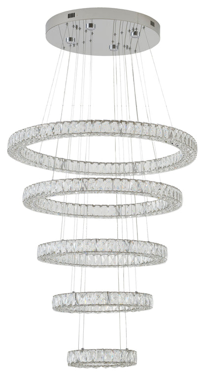 Triple Sided Clear Crystal Ring ChandelierBy Design Living