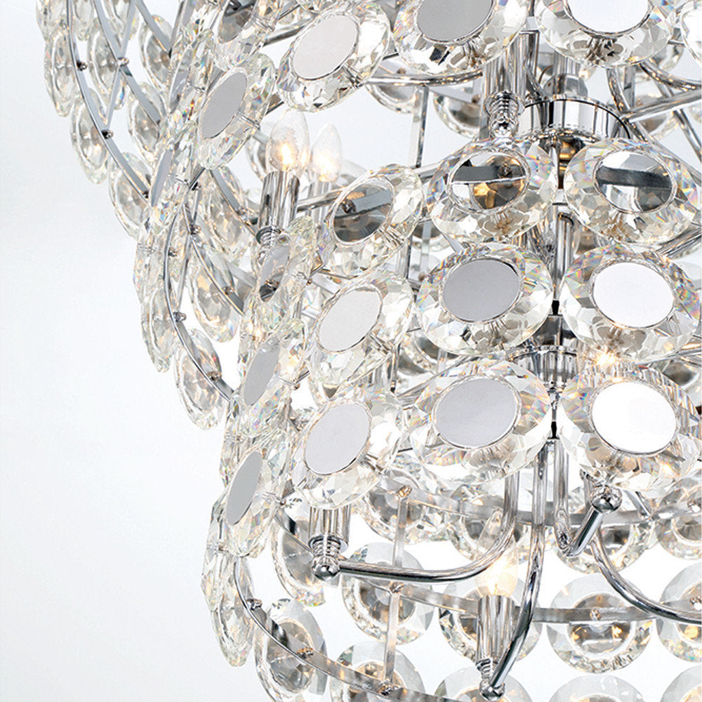 Perrene 24-Light Chandelier, ChromeBy Eurofase Lighting