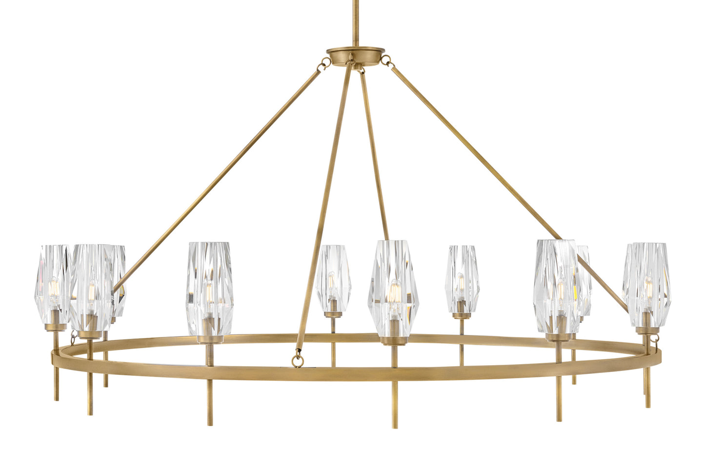 Hinkley Lighting 38259 Ana 12 Light 58"W Crystal Ring Chandelier - HeritageBy Hinkley