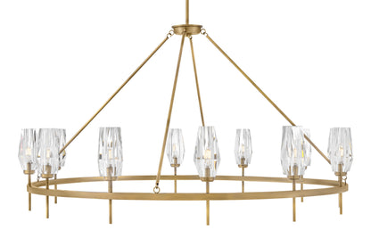 Hinkley Lighting 38259 Ana 12 Light 58"W Crystal Ring Chandelier - HeritageBy Hinkley