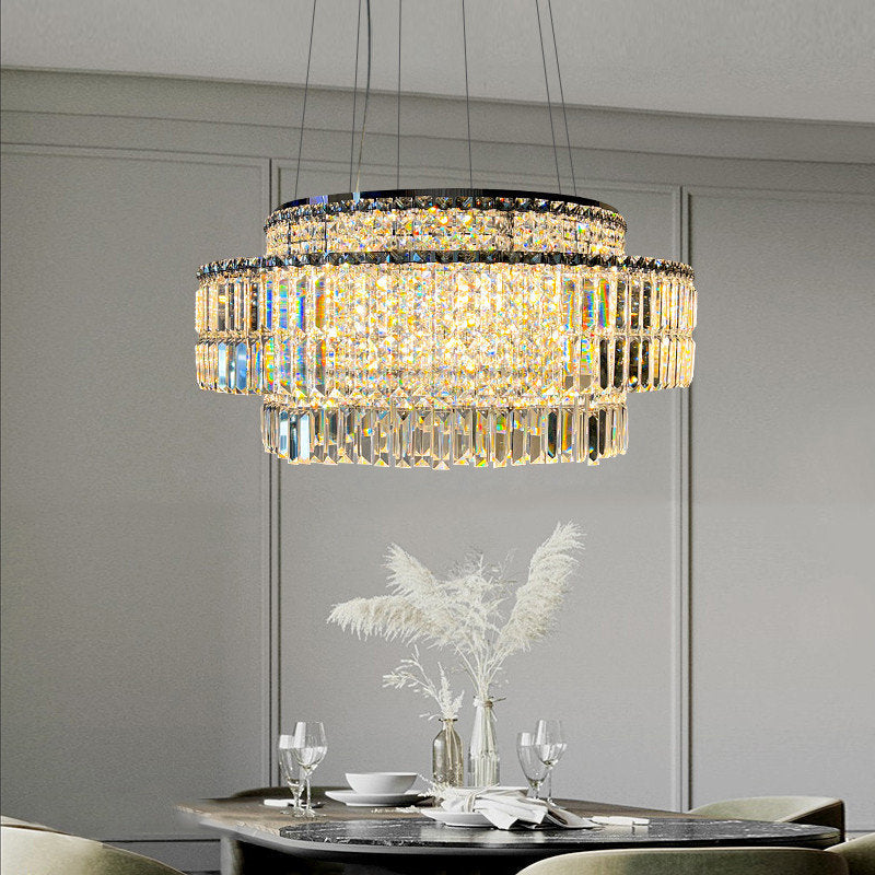 Bacci Crystal Chandelier By Morsale, Diameter 40"By MORSALE