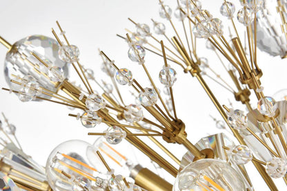 Elegant Lighting 50" Three Tiers Crystal Starburst ChandelierBy Elegant Furniture & Lighting