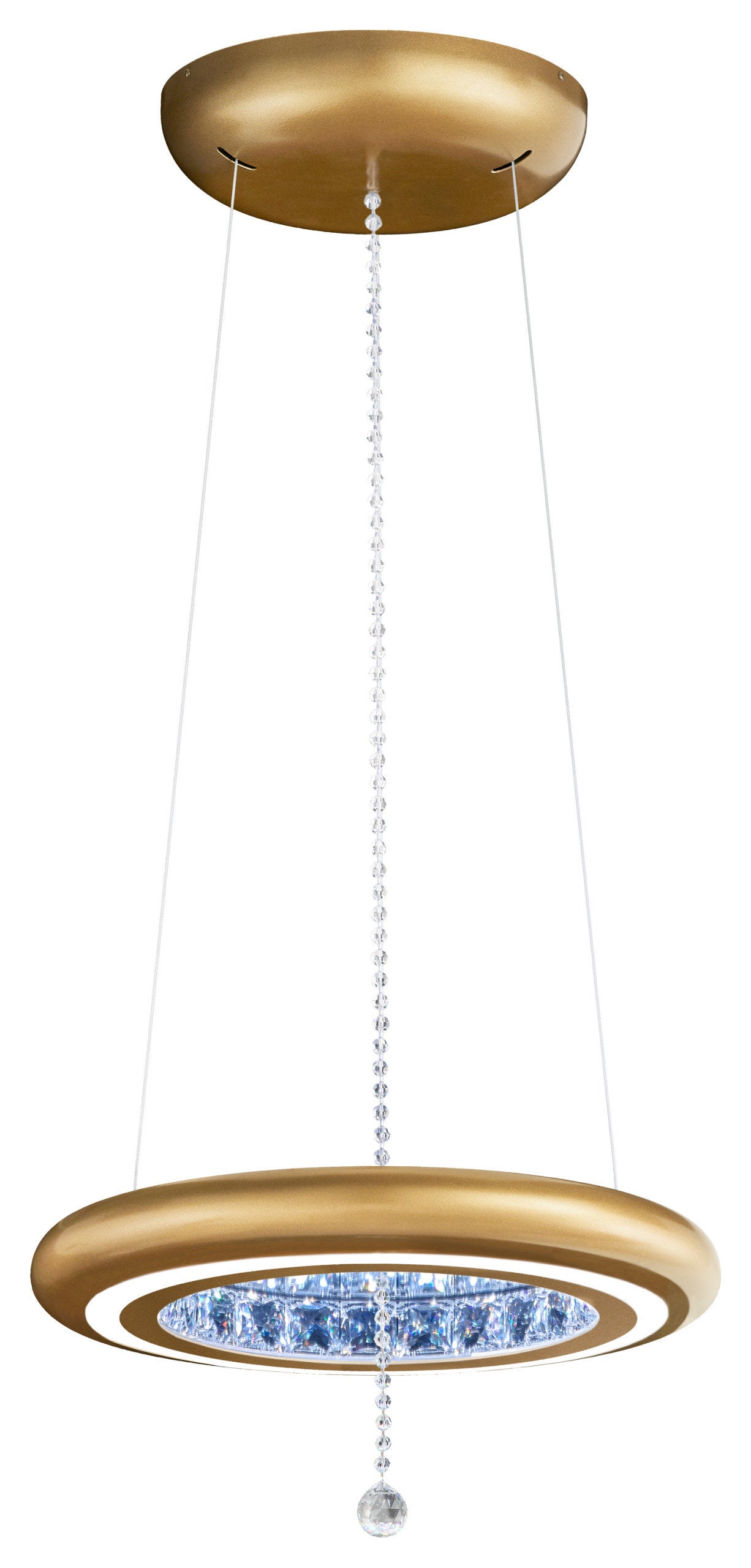 Schonbek Mfc100N-Gd1S 1 Light Crystal Pendant, Glimmer GoldBy Schonbek
