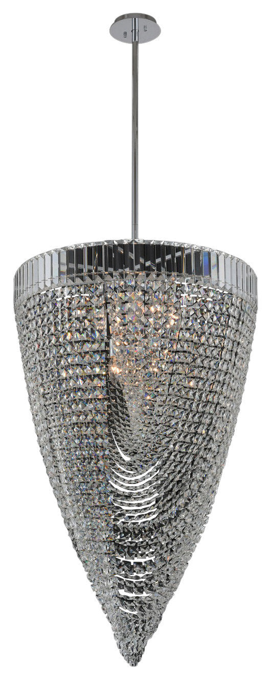 Mira 26x39" 18-Light Contemporary Large Pendants by AllegriBy Allegri Crystal by Kalco Lighting