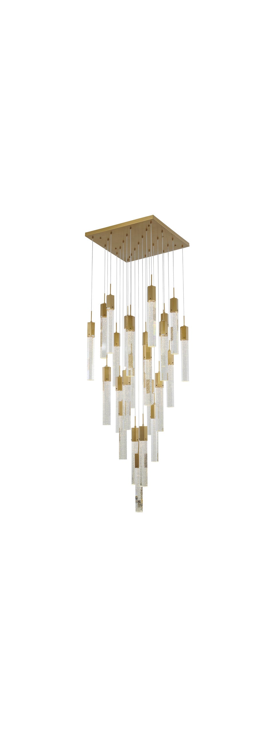 25-Light Gold Stainless Steel Chandelier With CrystalsBy Design Living