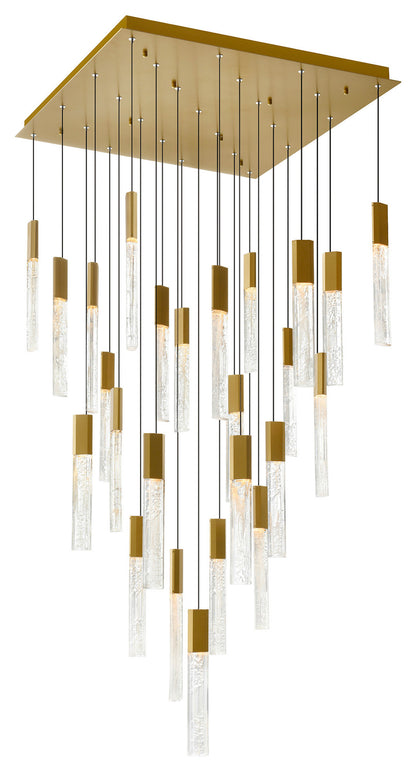 CWI LIGHTING 1589P28-25-624 Greta Integrated LED Brass ChandelierBy CWI Lighting