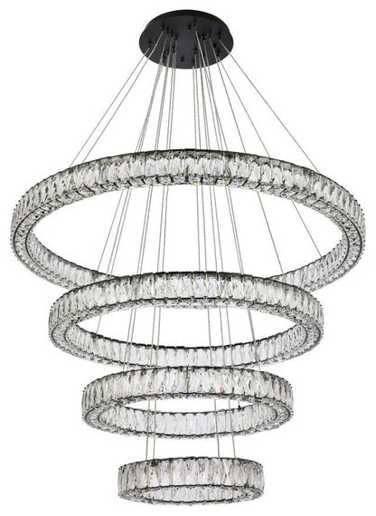 Modern Black 4-Light ChandelierBy Home Living