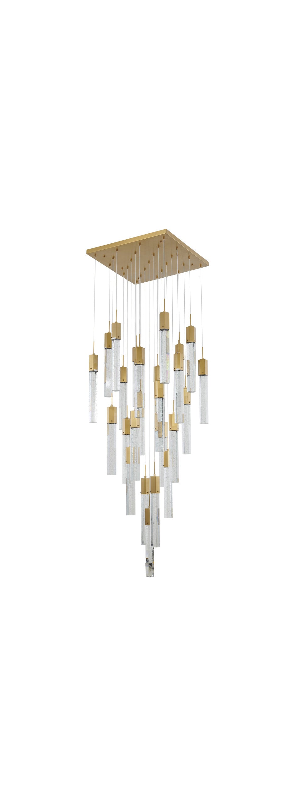 25-Light Gold Stainless Steel Chandelier With CrystalsBy Design Living