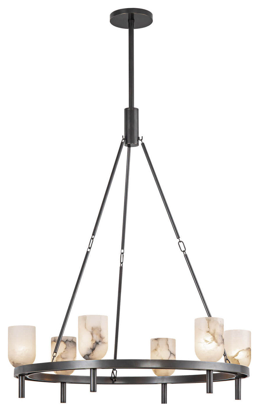 Alora Lighting Lucian 6 Light 32" Chandelier, Urban BronzeBy Kuzco Lighting LLC