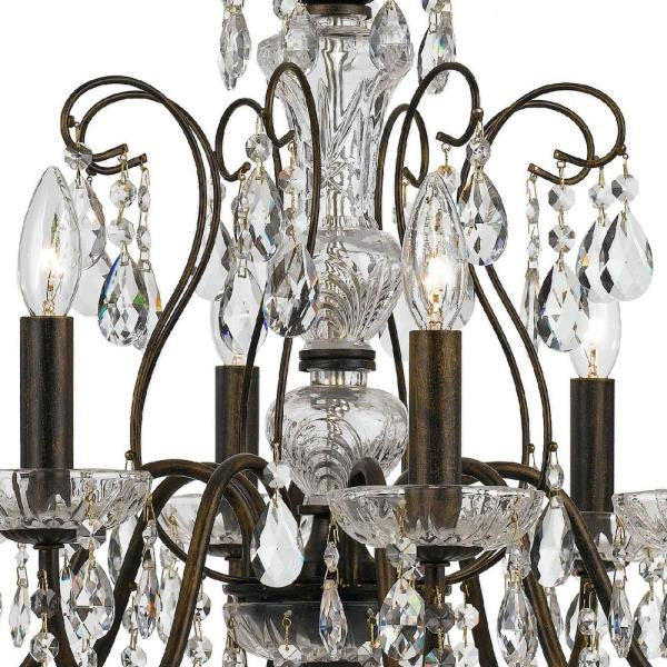 Butler 8-Light Chandelier in Minimalist Style, 25.5"Wx22"HBy Crystorama Lighting
