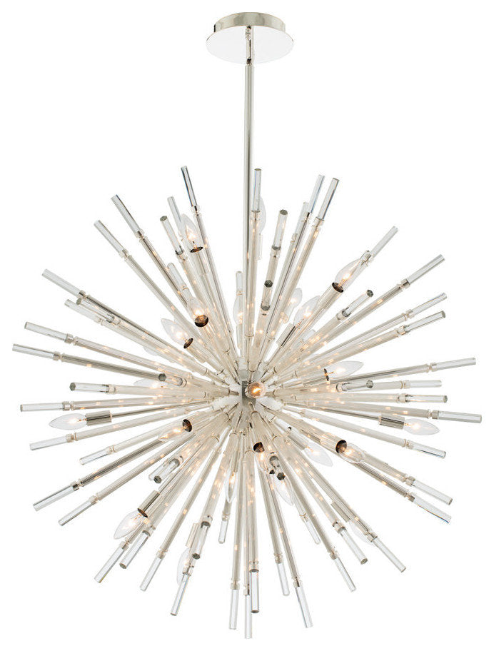 Allegri 37457 Sprazzo 28 Light 36"W Crystal Sputnik Chandelier - PolishedBy Allegri Crystal by Kalco Lighting