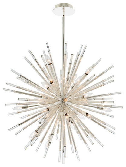 Allegri 37457 Sprazzo 28 Light 36"W Crystal Sputnik Chandelier - PolishedBy Allegri Crystal by Kalco Lighting