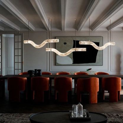 Alabaster Infinity Pendant Lamps, Style ABy Akari Lanterns