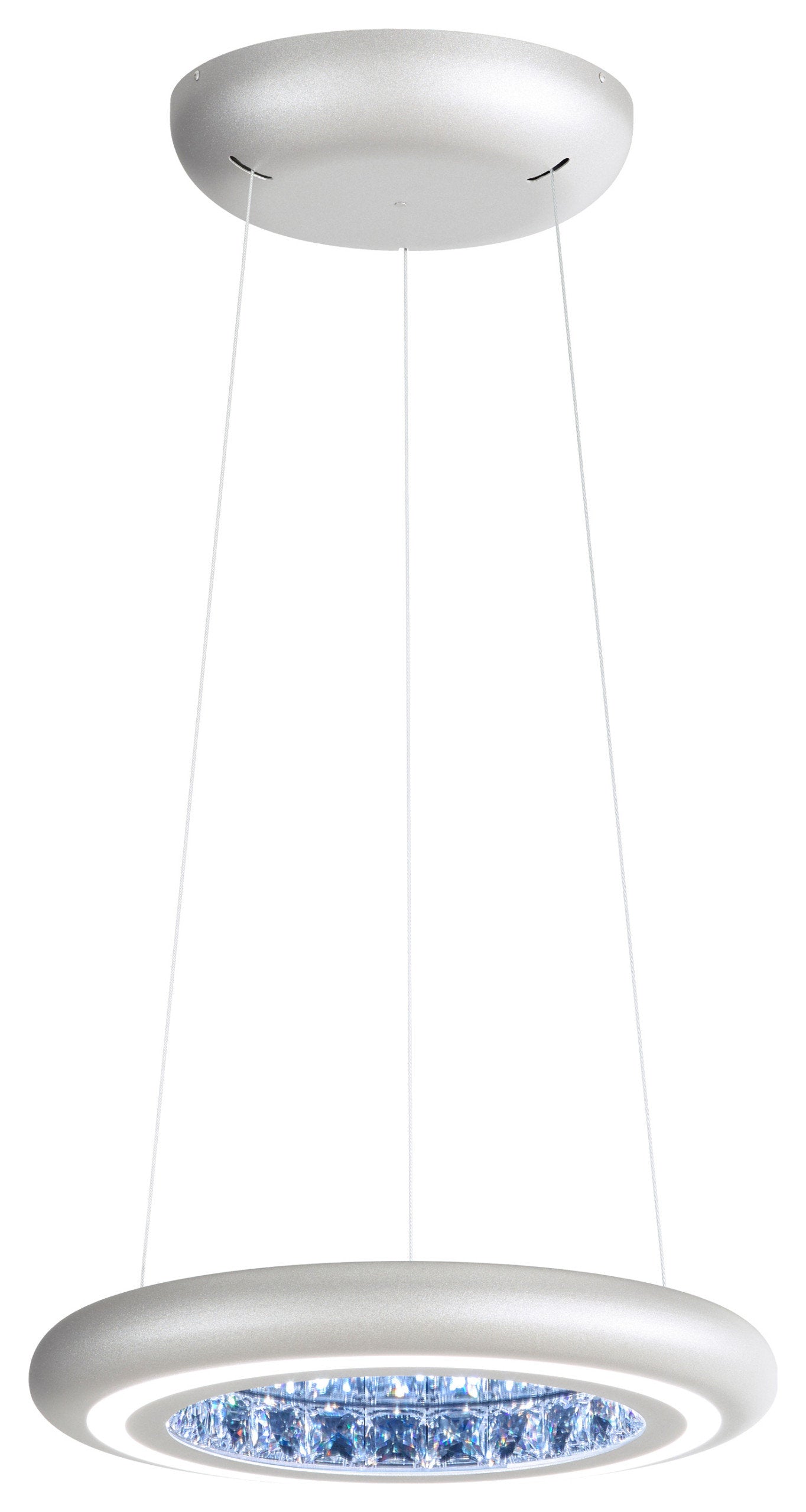 Schonbek Mfc101N-Si1S 1 Light Crystal Pendant, Glimmer SilverBy Schonbek