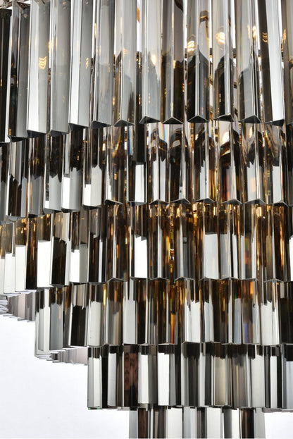 Urban Classic 1201D44PN-SS/RC 33 light polished nickel Chandelier Silver ShadeBy URBAN CLASSIC