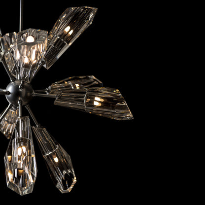 Luma 12-Light Starburst Pendant - Sterling - CrystalBy Hubbardton Forge
