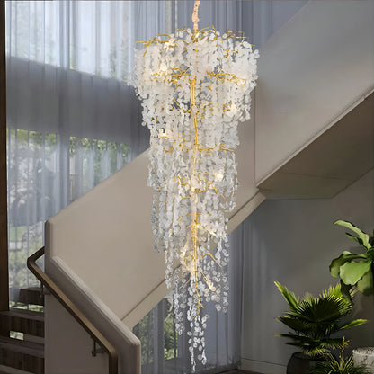 Aidone | Large Luxury Crystal Chandelier For Staircase, Dia31.5xh55.1"By Miron Demid LLC