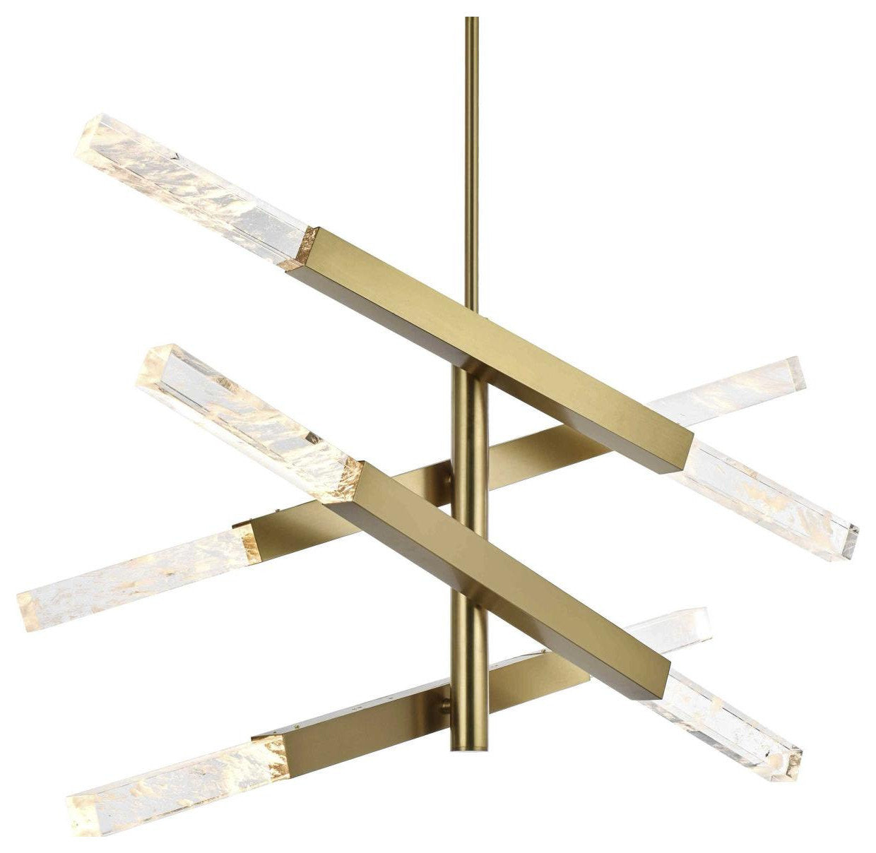 Ari 8 Light Pendant, Satin GoldBy Elegant Furniture & Lighting