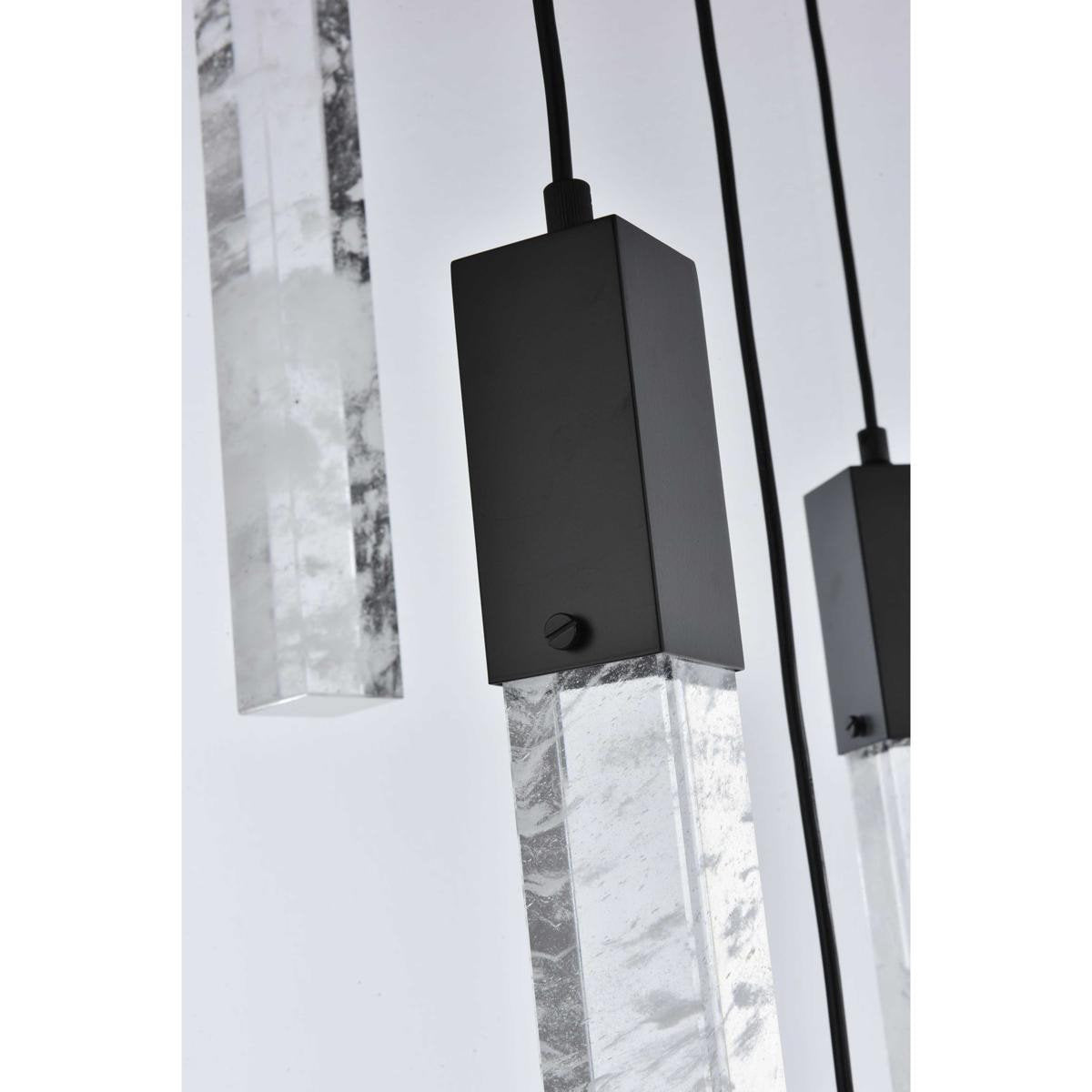 Aurora 13 Light Pendant, BlackBy Elegant Furniture & Lighting