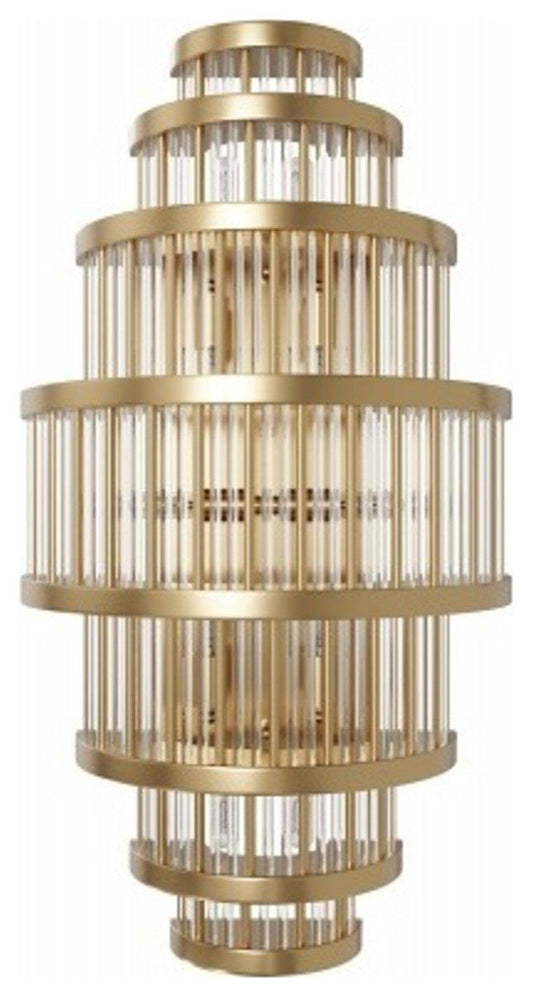 Waldorf 8 Light Wall Sconce, Aged BrassBy Avenue Lighting