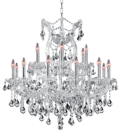 Artistry Lighting Maria Theresa Collection Chandelier 30x28, ChromeBy Artistry Lighting