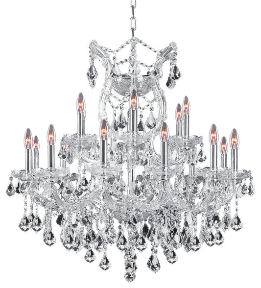 Artistry Lighting Maria Theresa Collection Chandelier 30x28, ChromeBy Artistry Lighting