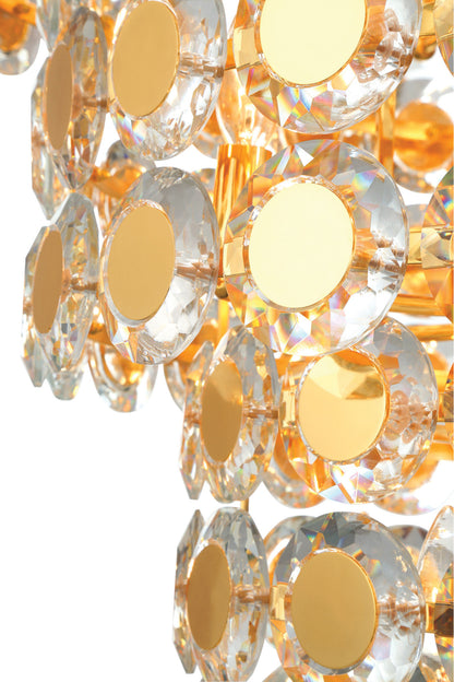 Perrene 24-Light Chandelier, GoldBy Eurofase Lighting