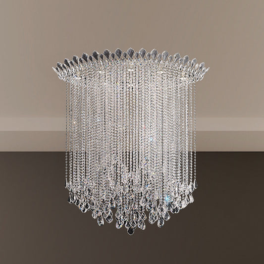 Schonbek Tr4803N-401H 8 Light Crystal Semi-Flush, Polished Stainless SteelBy Schonbek