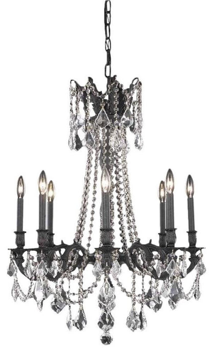 Elegant Lighting Rosalia 24" 8 Light Royal Crystal ChandelierBy Elegant Furniture & Lighting