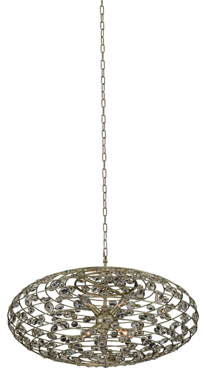 Gemini 32x19" 6-Light Modern Large Pendants by AllegriBy Allegri Crystal by Kalco Lighting